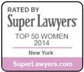 Rated By Super Lawyers | Top 50 Women 2014 | New York | SuperLawyers.com